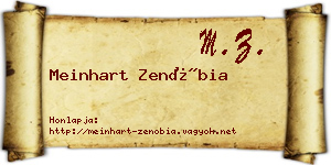 Meinhart Zenóbia névjegykártya